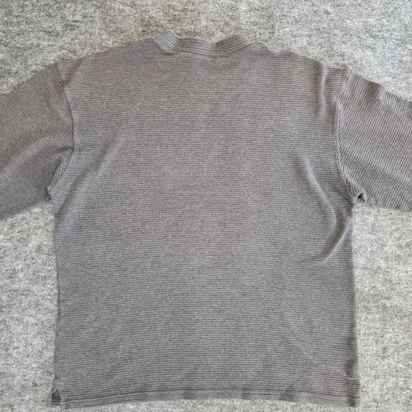 Nike Tiger Woods Golf Sweater Men XL Mock Neck Long Sleeve Gray Textured Casual - Picture 4 of 9